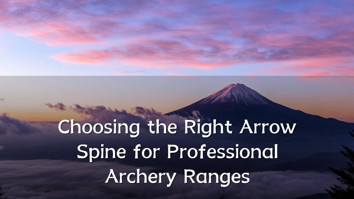Choosing the Right Arrow Spine for Professional Archery Ranges