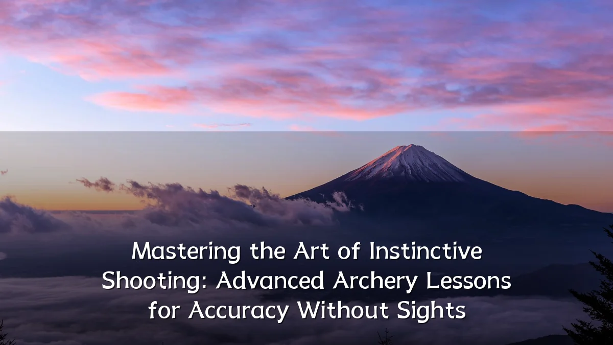 Mastering the Art of Instinctive Shooting: Advanced Archery Lessons for Accuracy Without Sights