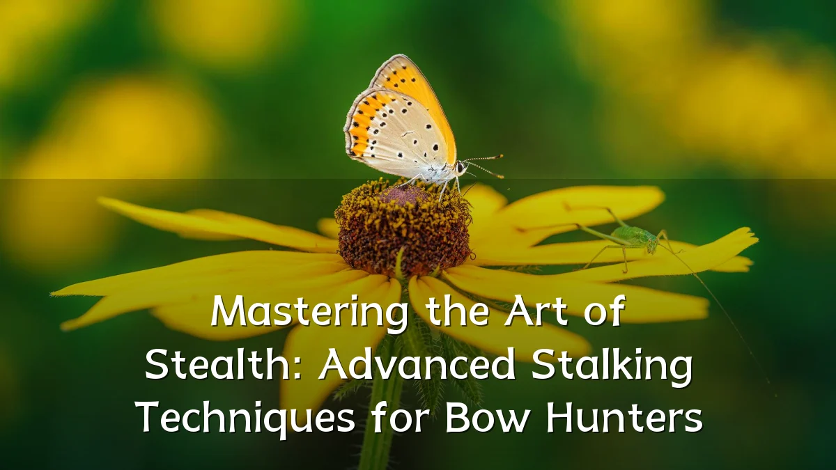 Mastering the Art of Stealth: Advanced Stalking Techniques for Bow Hunters