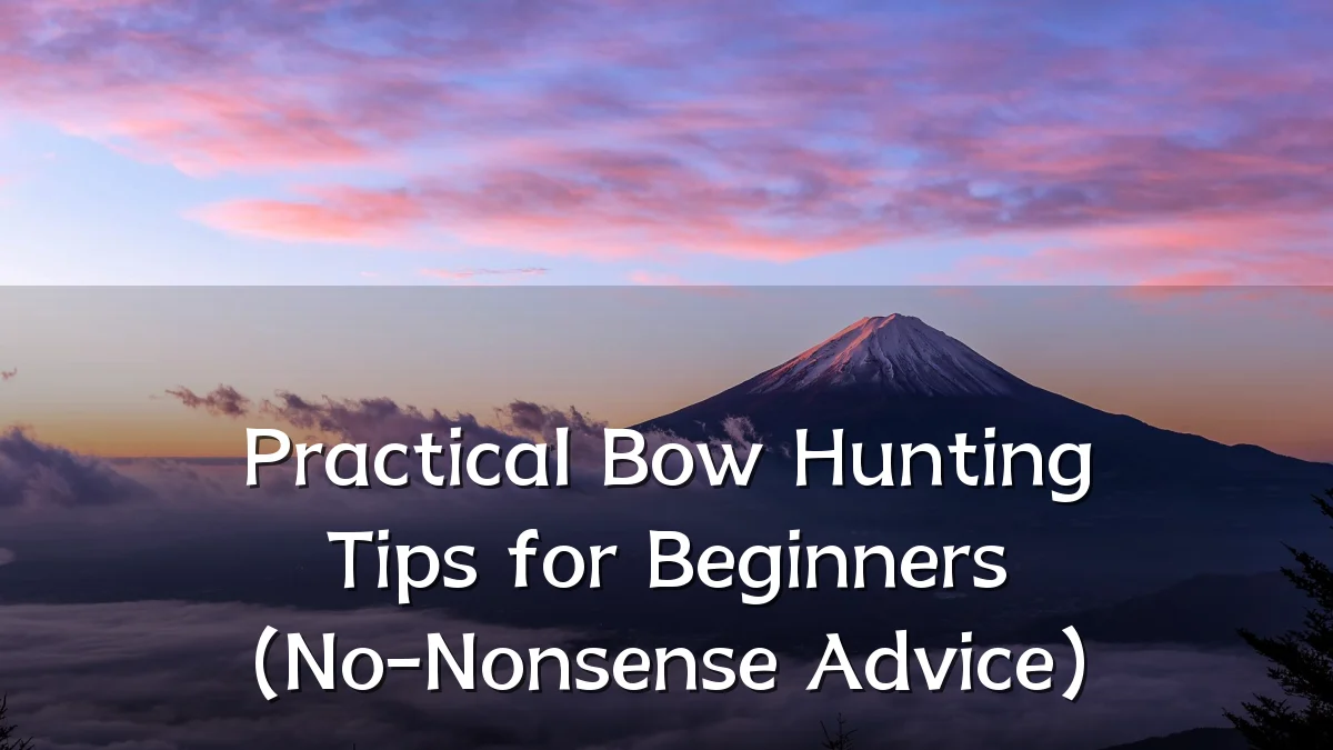 Practical Bow Hunting Tips for Beginners (No-Nonsense Advice)