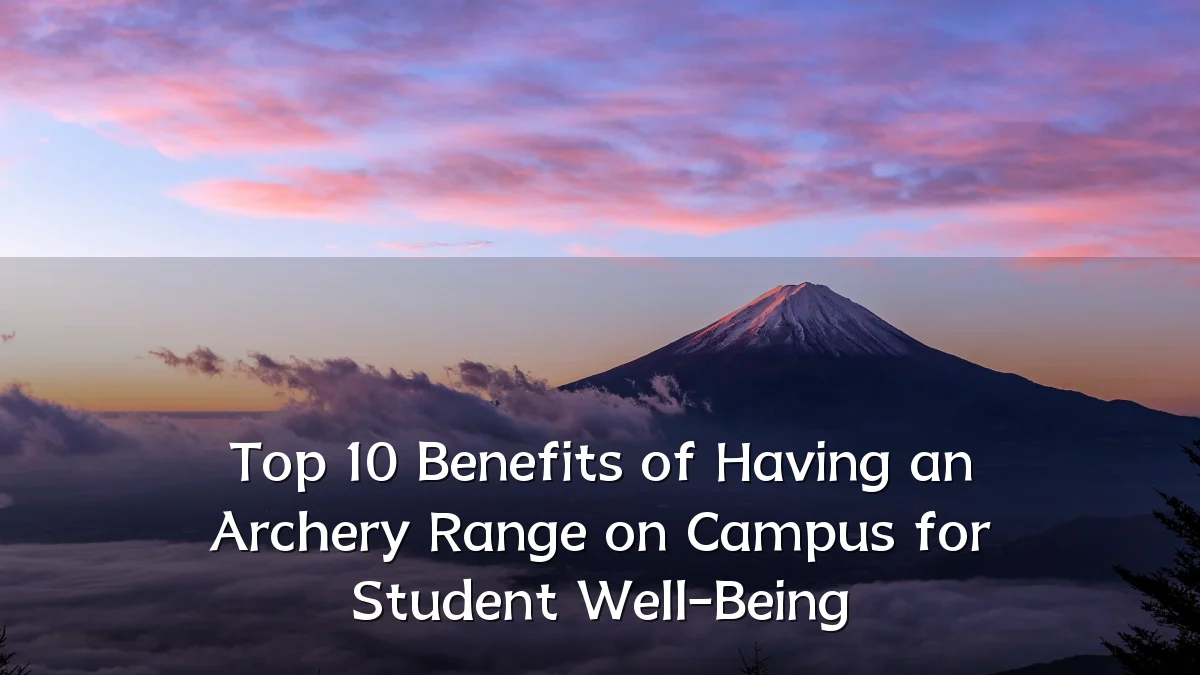 Top 10 Benefits of Having an Archery Range on Campus for Student Well-Being